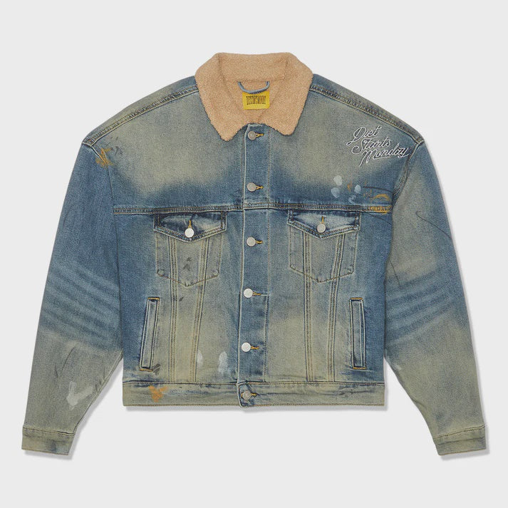 DSM-HOL23-002/DENIM SHERPA TRUCKER JKT