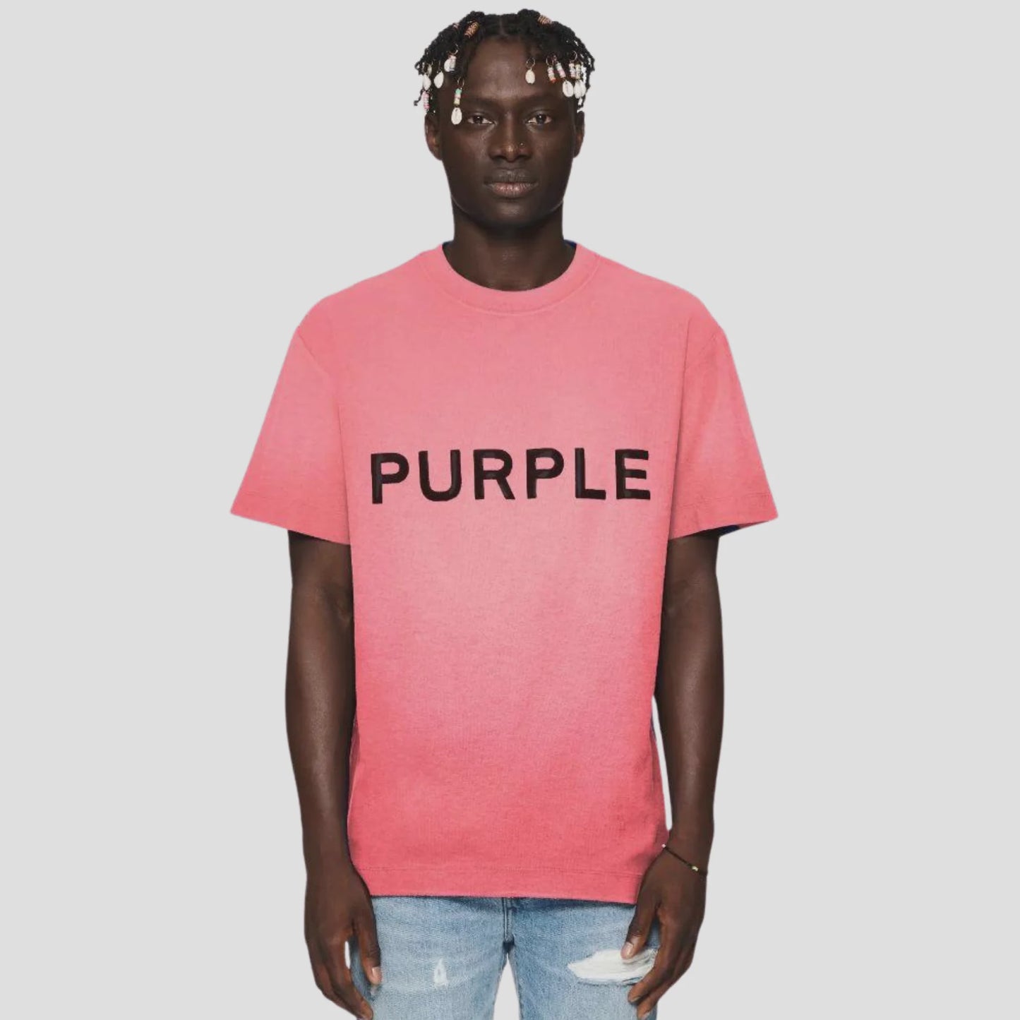 PURP104JDMW324/TEXTURED JERSEY SS TEE