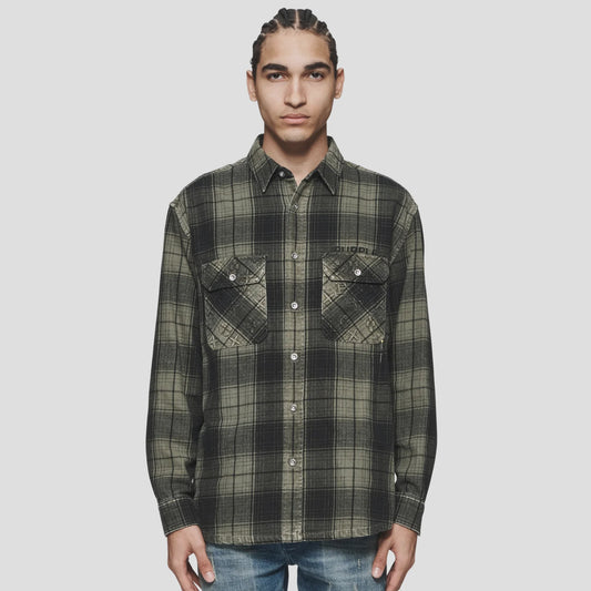 PURPLE Shirt Flannel Check