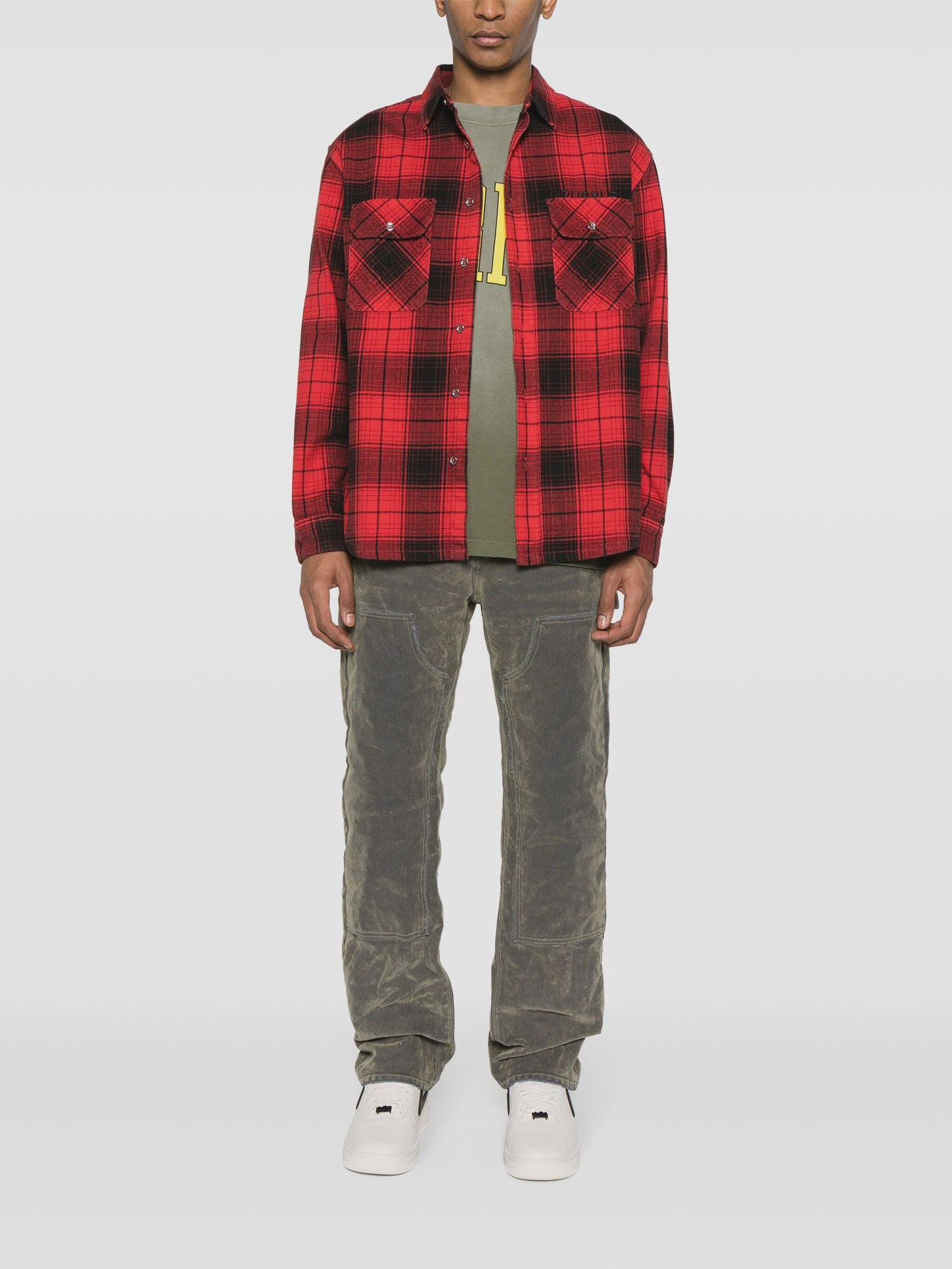 PURP331FPFR124/PLAID FLANNEL LS SHIRT