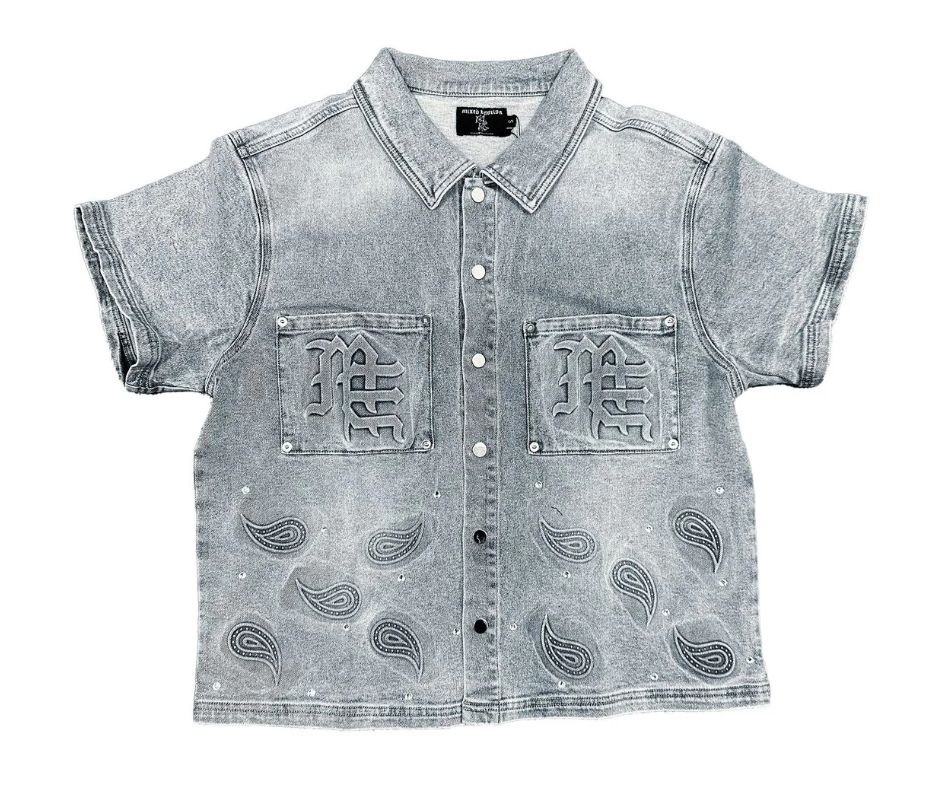 ME/PAISLEY DENIM SHIRT
