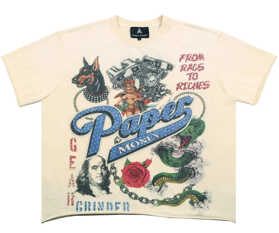 PM BH3016 FOR THE DOGS RHINESTONE SS TEE