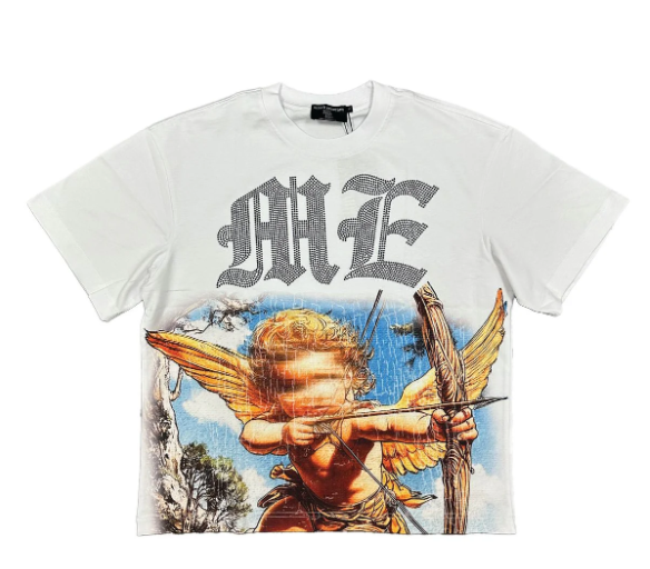 ME ANGEL RHINESTONE SS TEE