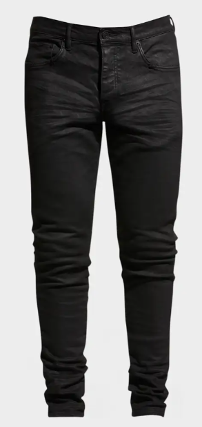 PURP001BLR/BLACK RESIN 3D JEANS