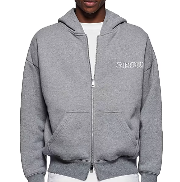 PURP460HHGG125/HWT FLEECE ZIP HOODIE