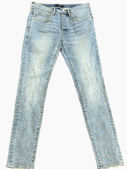 PURP001CWBK425 COLOR WEFT BUCKSHOT JEANS