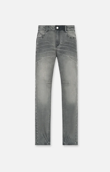 RTA BRYANT SKINNY JEANS IRON HAZE SIDE CROSS