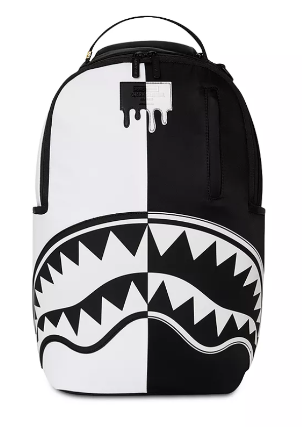 SPRAY GROUND SHARK CENTRAL WHITE DLXSV BACKPACK