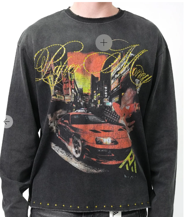 PAPER MONEY MIDNIGHT RUN LONG SLEEVE TEE