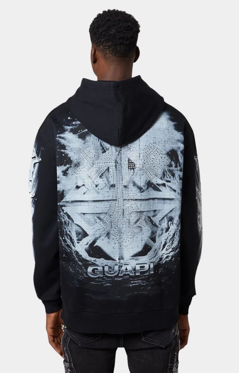 GUAPI Hoodie Cross Graphic