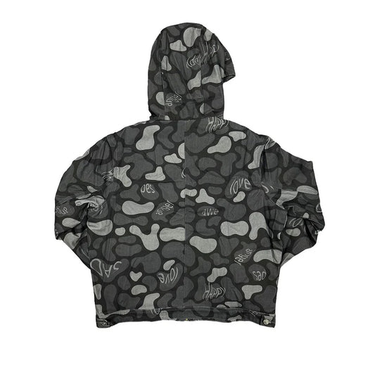 MIXED EMOTIONS Hoodie Camo Graphic ZipUp