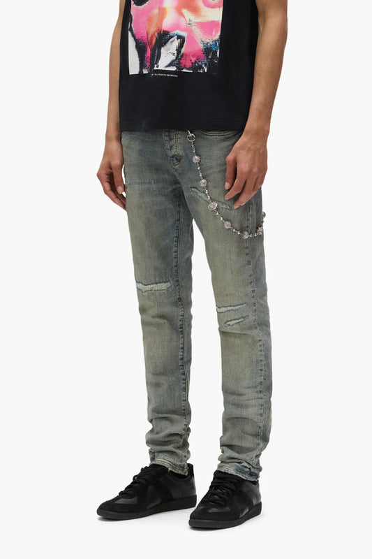 PURPLE Jeans Distressed Faded Wash Slim Fit