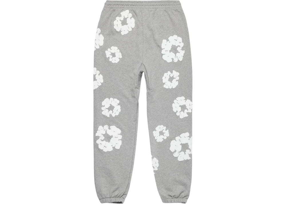 DENIM TEAR Sweatpants Floral Print Washed