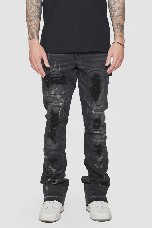 6TH-D2322/ASHES STACKED DENIM
