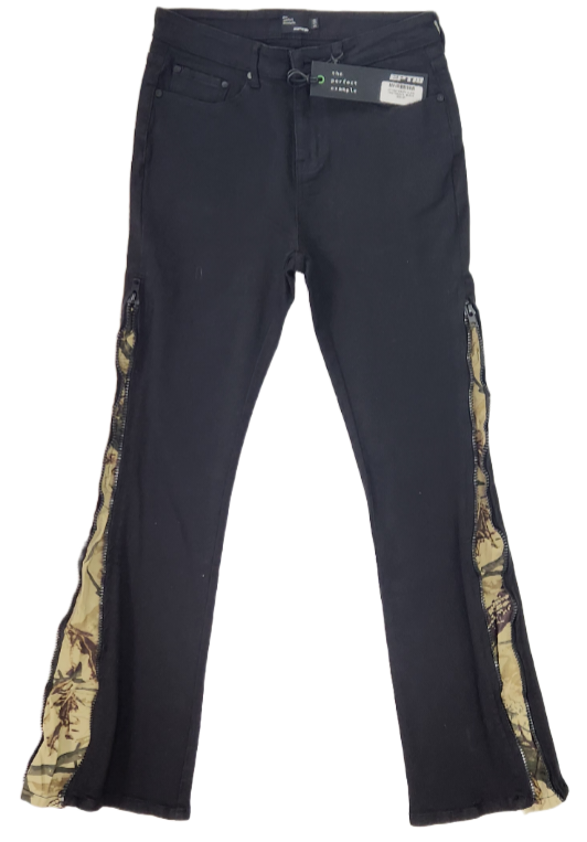 EP10687/HAVOC FLARE PANTS/BLACK