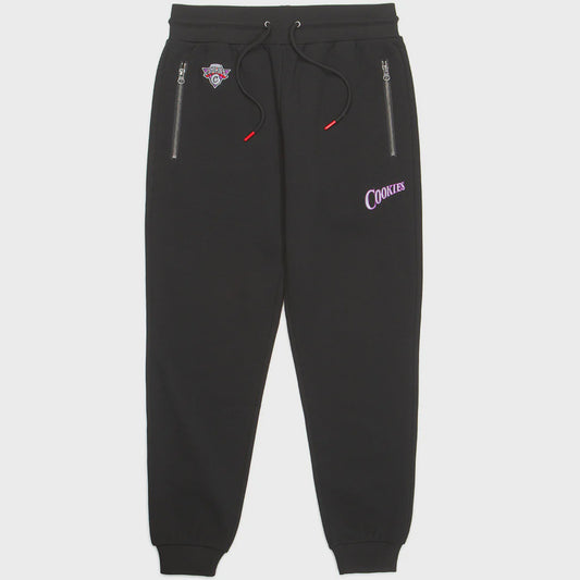 CM241BKP06/FLEECE PANT W EMBROIDERY DETAIL