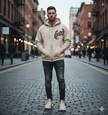 GODSPEED Hoodie Gothic Logo ZipUp