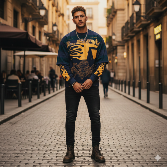 VR1409 VENOM  2 IN 1 T SHIRT WITH CREW NECK