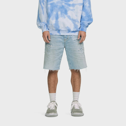PURP021LQDP323/ LT INDIGO SHORTS