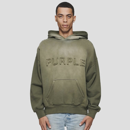 PURPLE Hoodie Embossed Logo