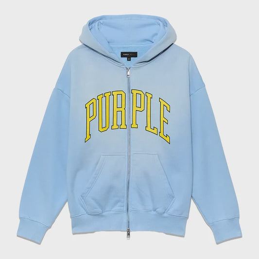 PURP460HDCC124/HWT FLEECE FULL ZIP HOODY