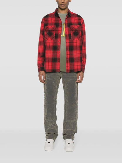 PURPLE Shirt Flannel Check