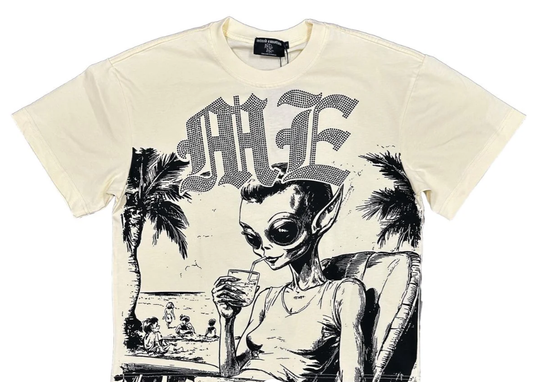 ME BEACH RHINESTONE SS TEE