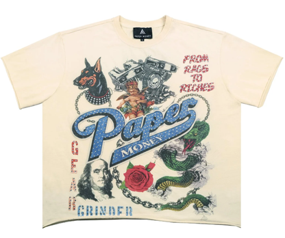 PAPER MONEY TShirt Grind For Riches Graphic