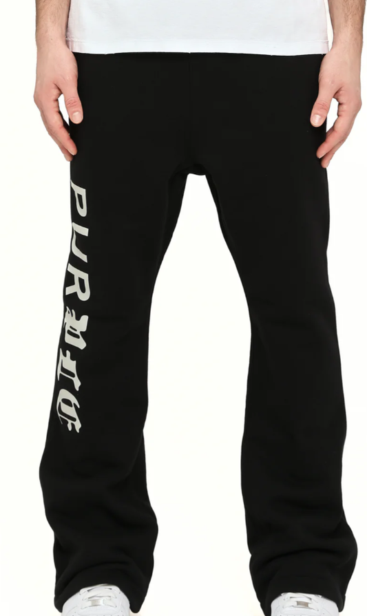 PURP459HFBH425 HWT FLEECE FLARED PANTS