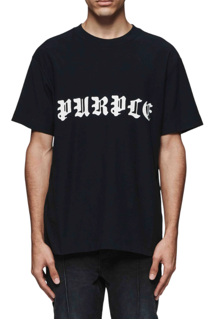 PURPLE TShirt Gothic Logo