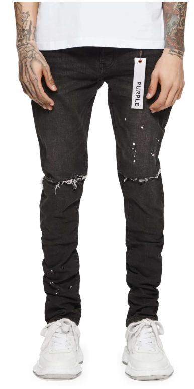 PURP001BOS/OVER SPRAY JEANS