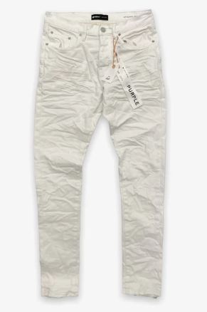 PURPLE Jeans Crinkled White Washed Minimal