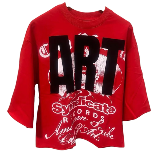 SYNQC_2,2/2 ART CROP TEE