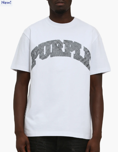 PURPLE TShirt Rhinestone Logo