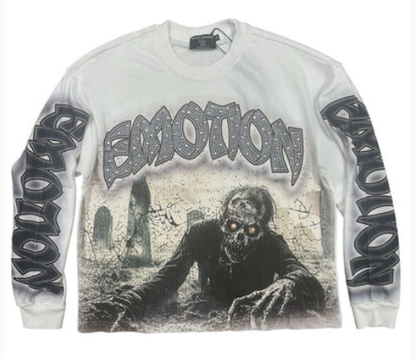 MIXED EMOTIONS Sweatshirt Skull Graphic