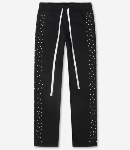 EMBELLISH Joggers Rhinestone Side Detail