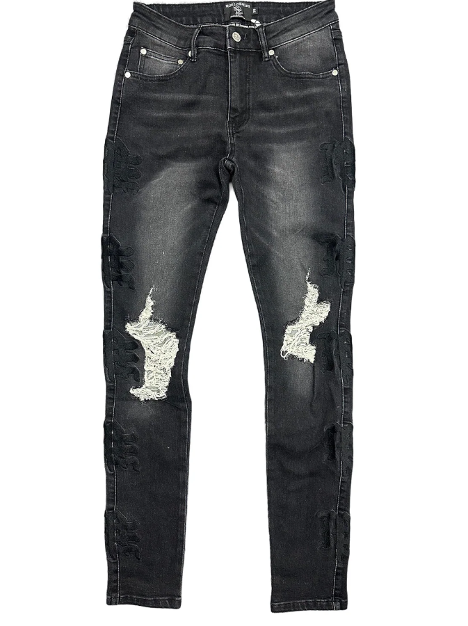 ME MIDNIGHT MONOGRAM DENIM JEANS