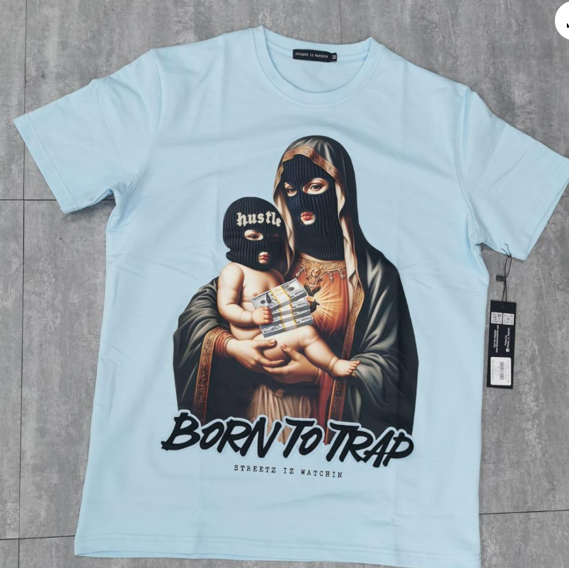 SIW5183 BORN TO TRAP 3LT SS TEE