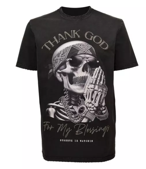 SIW5265W THANK GOD FOR MY BLESSING SS TEE