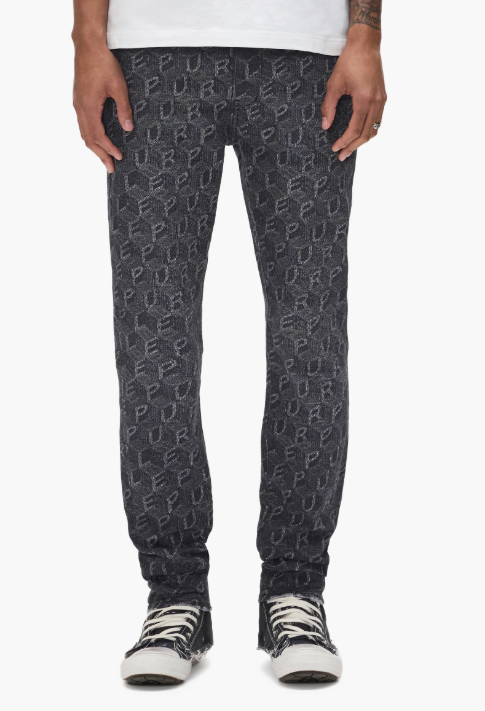 PURP P001-WBSM226 SKINNY PRINTED MONOGRAM
