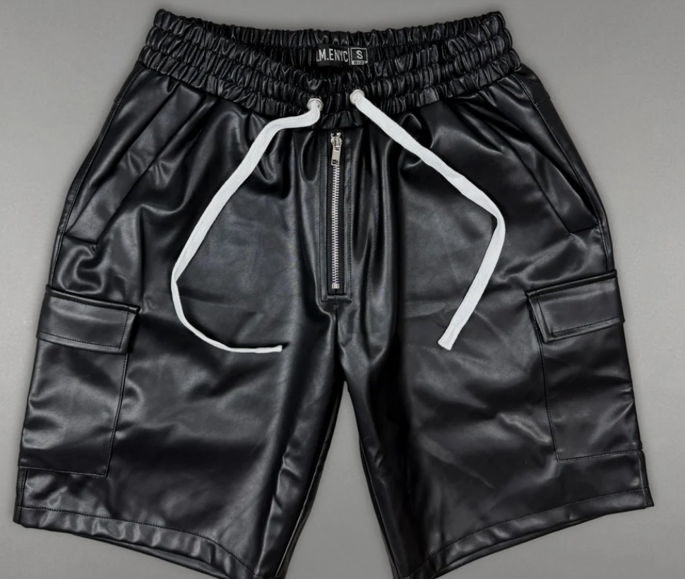 POLITICS RIVO SHORTS PU-LEATHER