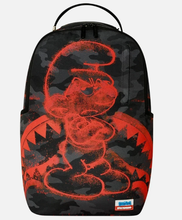 SPRAY GROUND SMURFS RED STENCIL DLXSR BACKPACK