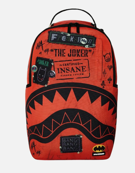 SPRAY GROUND DC JOKER PRISON JUMPSUIT DLXSR BACKPACK
