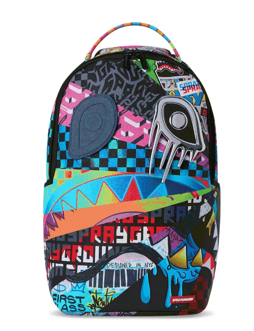 SPRAY GROUND REMOVABLE EYES SUNBURST DLXSV BACKPACK