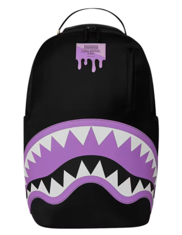 SPRAY GROUND SHARK CENTRAL LIGHT PURPLE DLXS BACKPACK