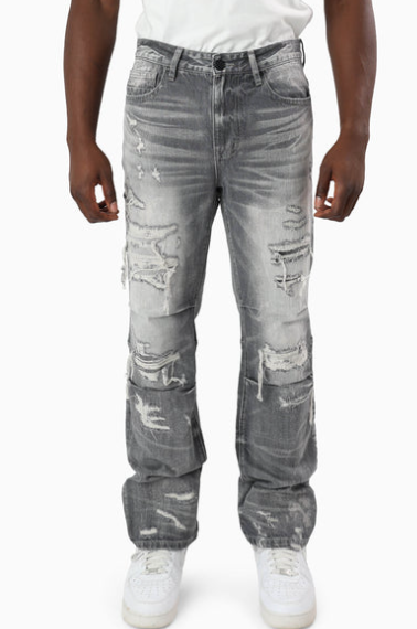 SR HEAVY RIP & REPAIRED JEANS