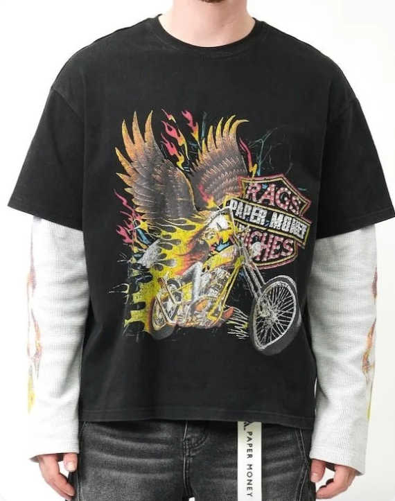 PAPER MONEY EAGLE RIDE LAYERED THERMAL