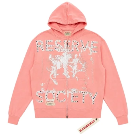RESERVE DESPISE PINK ZIP UP  HOODIE
