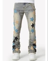 GUAPI Jeans Star Patch Light Wash