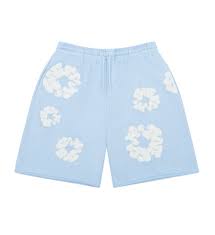 DENIM TEAR Shorts Floral Print